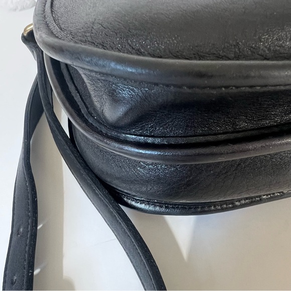 VTG Coach 90’s Prairie #9954 Turnlock Crossbody Black Leather Bag Purse - Picture 14 of 15